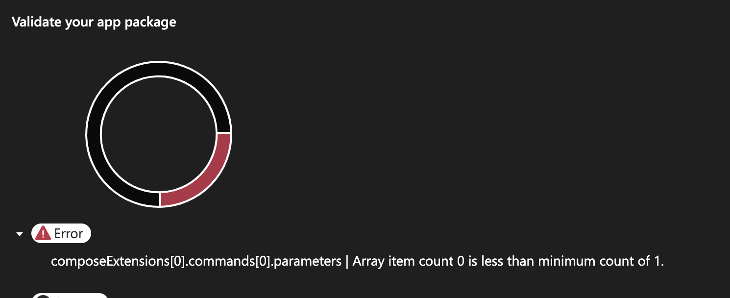 Teams app manifest error while creating a messaging extension. · Issue ...