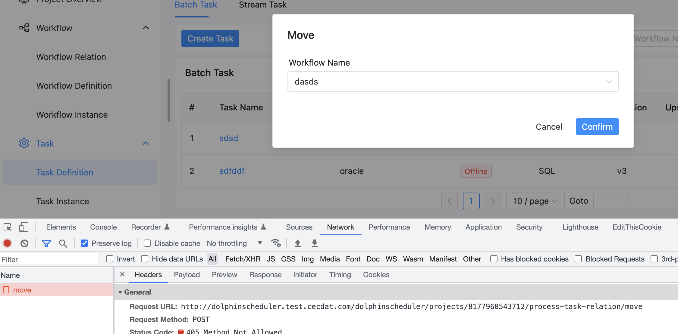 Bug ui Moving A Task Definition Gets Http Code 405 Issue 13418 bug-ui-moving-a-task-definition-gets-http-code-405-issue-13418