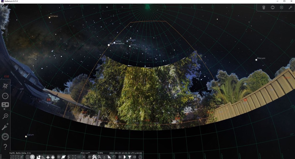 Spherical Custom Landscape + Polygonal Landscape · Stellarium ...