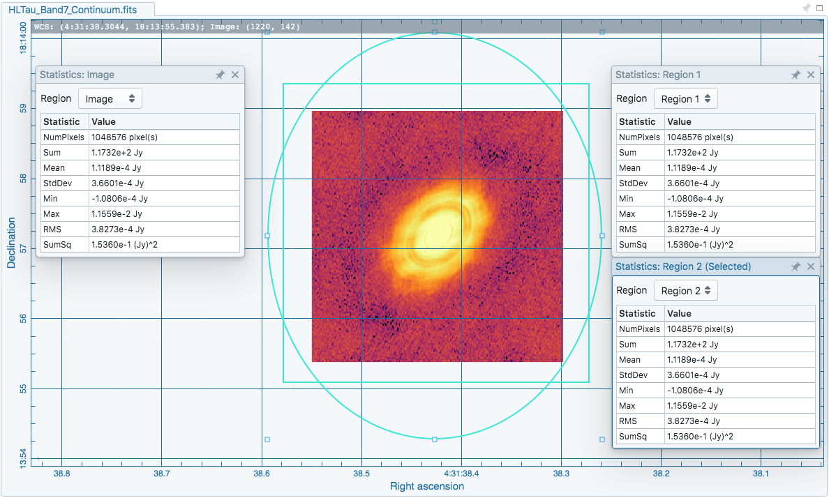 inconsistent fullframe statistics · Issue 257 · CARTAvis/carta