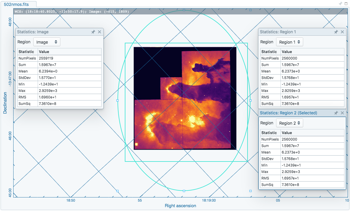 inconsistent fullframe statistics · Issue 257 · CARTAvis/carta