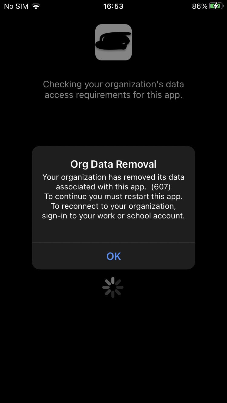 App crash on logout call to deregisterandunenrollaccount method