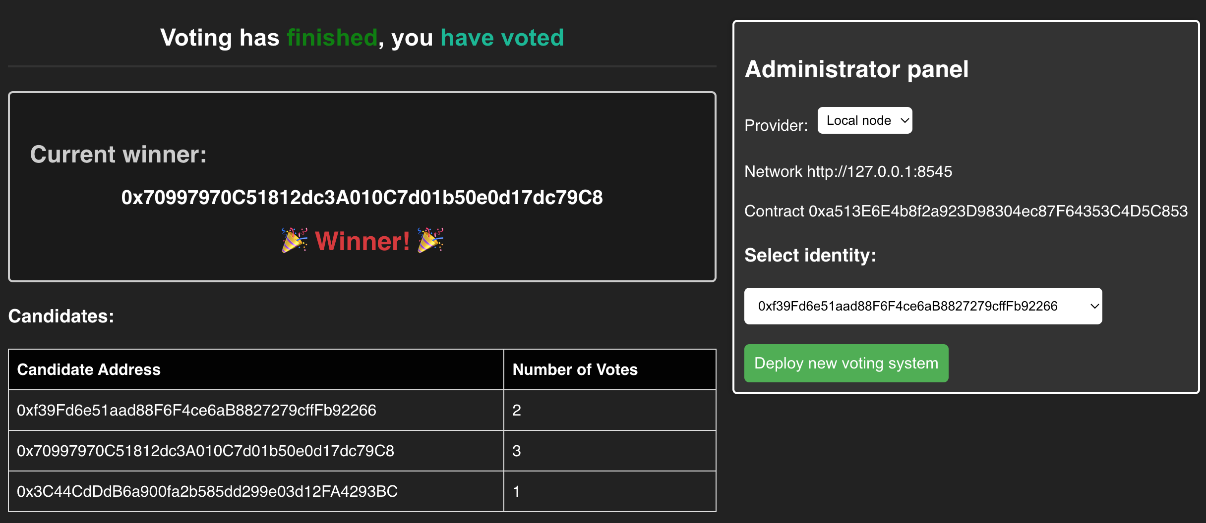 GitHub - olegsinavski/voting_system_web3: Voting system web3 app on ...