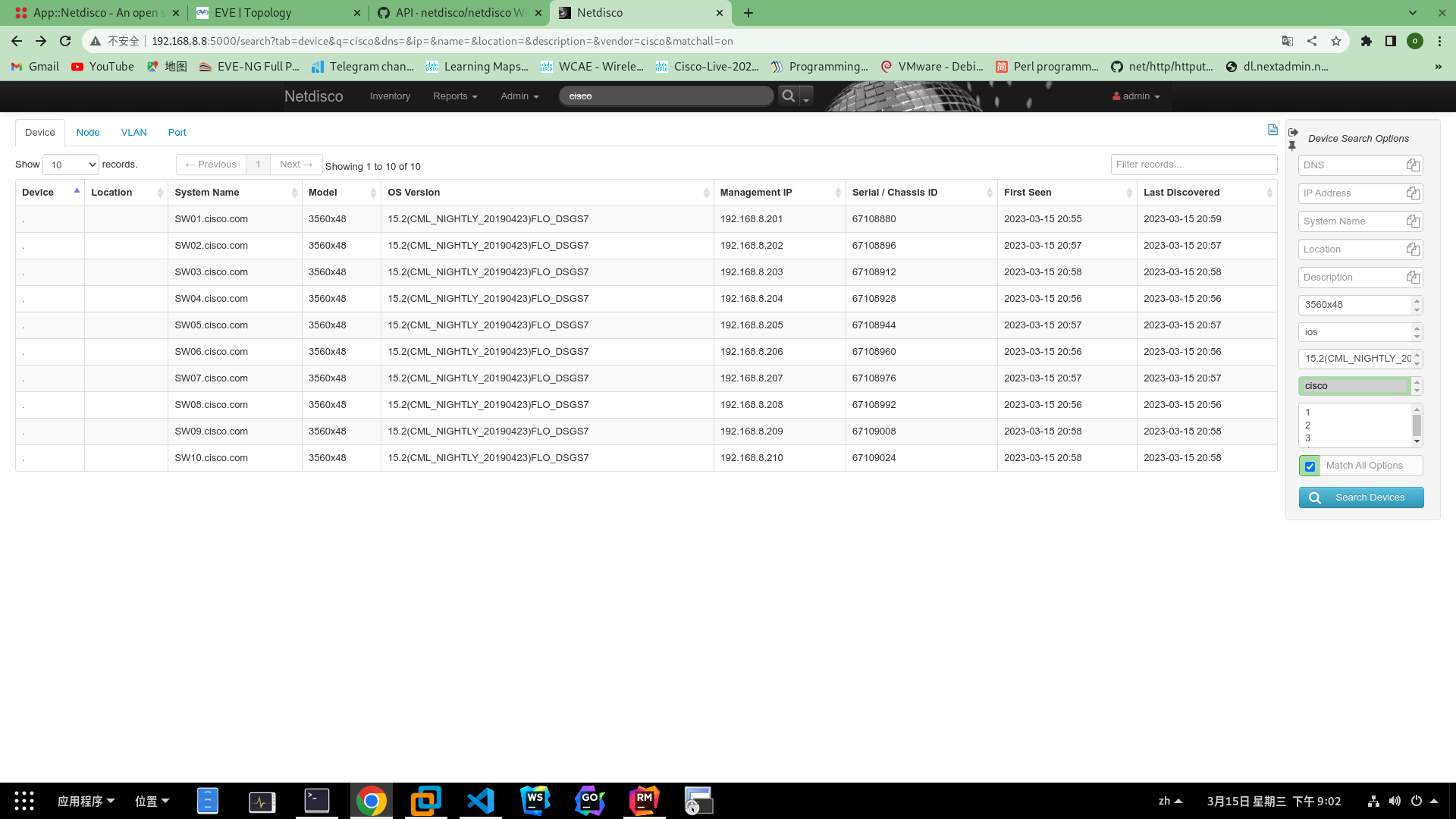 Netdisco some pages dispaly abnormal · Issue 1000 ·
