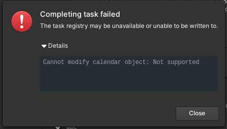 Error message when a task is unchecked · Issue #240 · elementary/tasks ...