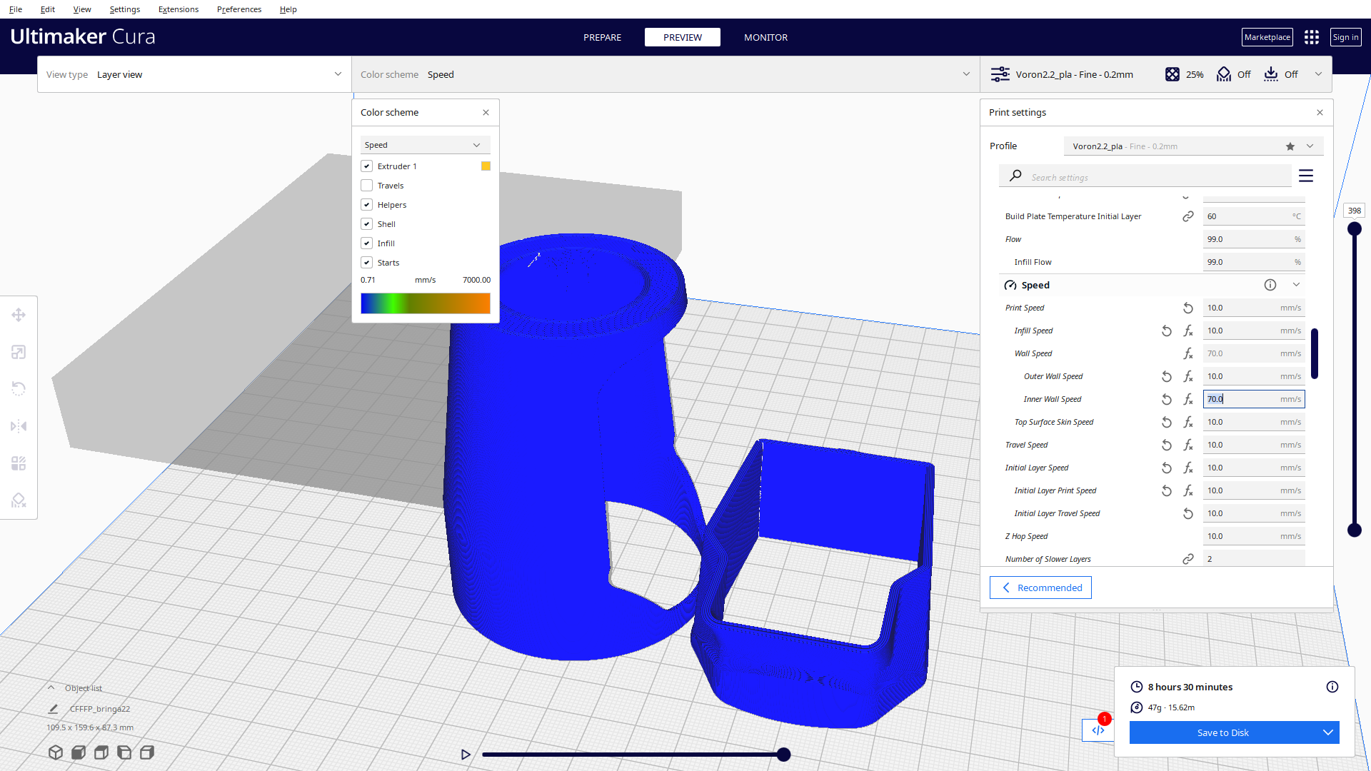 inexplicable high speed values in gcode · Issue #12608 · Ultimaker/Cura ...
