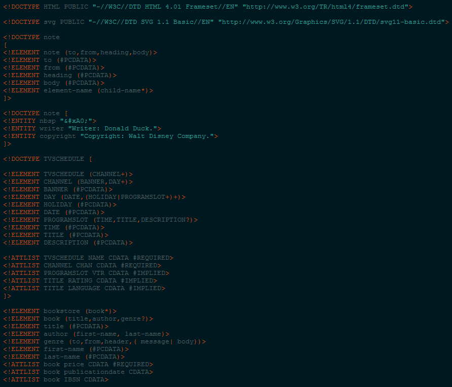 (XML) Highlight !DOCTYPE tag components · Issue 2264 · highlightjs