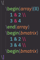 Syntax highlighting for '&' in matricies · Issue #1235 · James-Yu/LaTeX ...