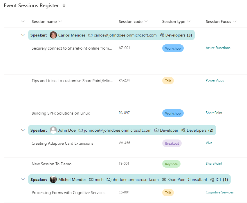 New sample - User field properties in the View group Header by ...