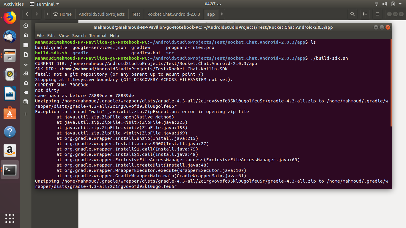 build-sdk.sh Error · Issue #1428 · RocketChat/Rocket.Chat.Android · GitHub