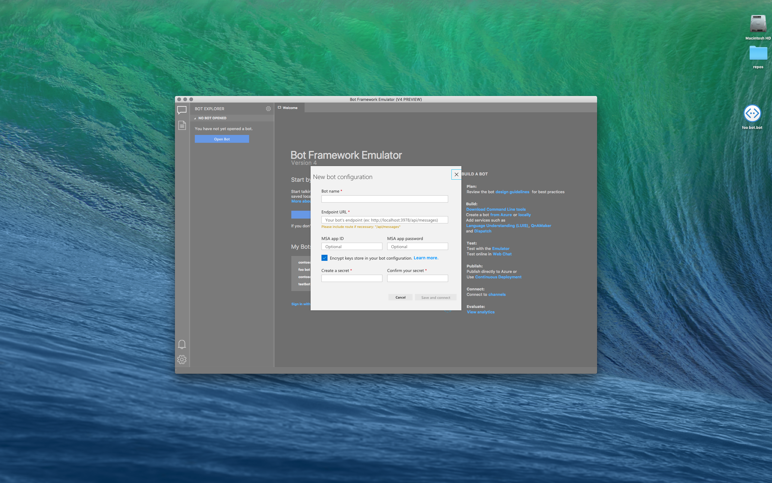 generate ... should automatically bot New configuration key a New automatically ... bot a configuration key generate should