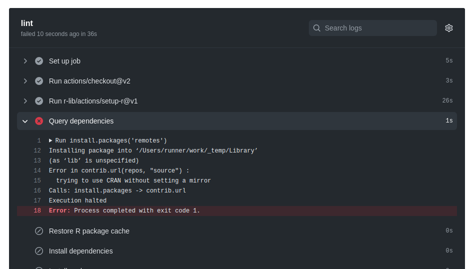 Error in lint workflow · Issue #318 · r-lib/actions · GitHub