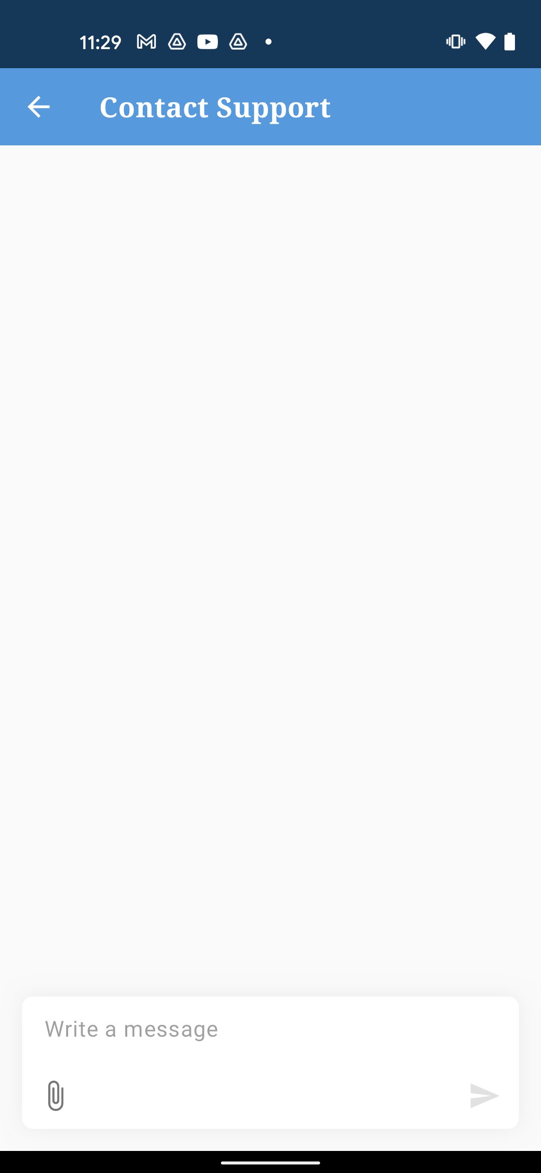 Contact us view running the Dark theme