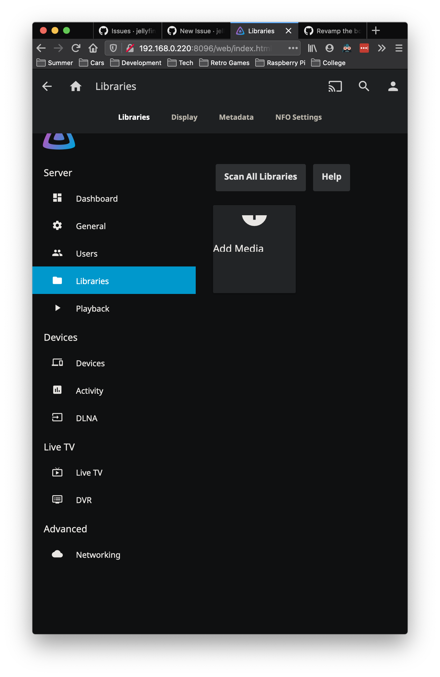 "Add Media Library" text cut off at smaller window widths · Issue 1051