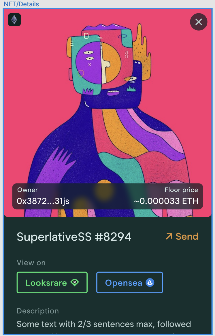 Create a single NFT preview · Issue #2600 · tahowallet/extension · GitHub