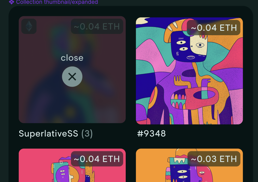 Create NFT collection component · Issue #2598 · tahowallet/extension ...