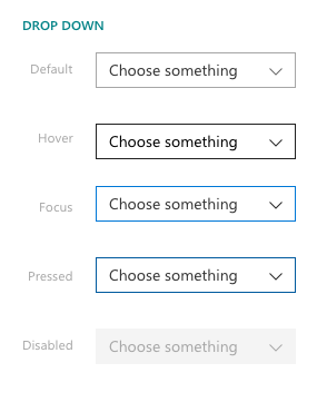 Dropdown control: Interactive colors wrong · Issue #2668 · microsoft ...