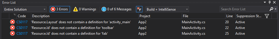 Using VS's linked files on resources causes IDE errors but build ...