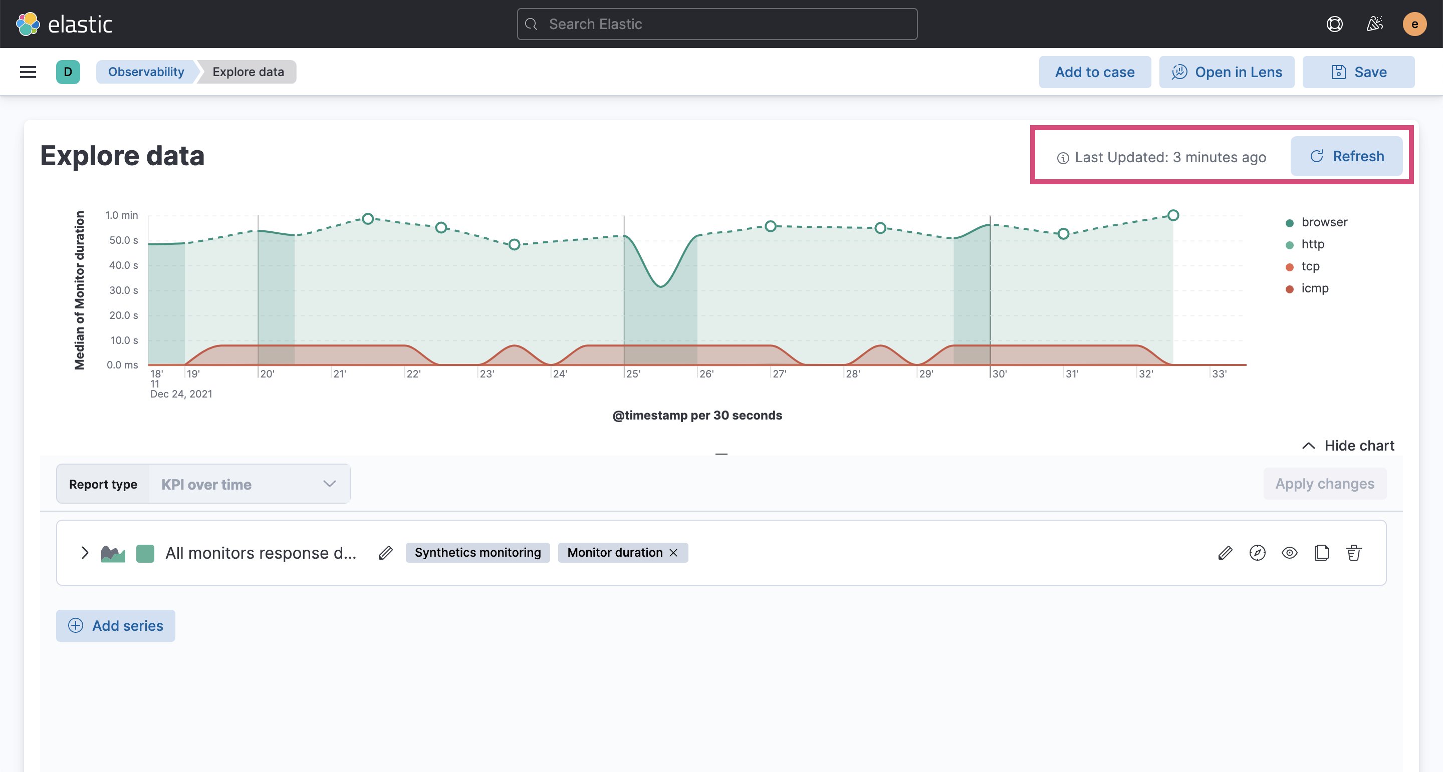 [Exploratory View] Update to new refresh button · Issue #121999 ...