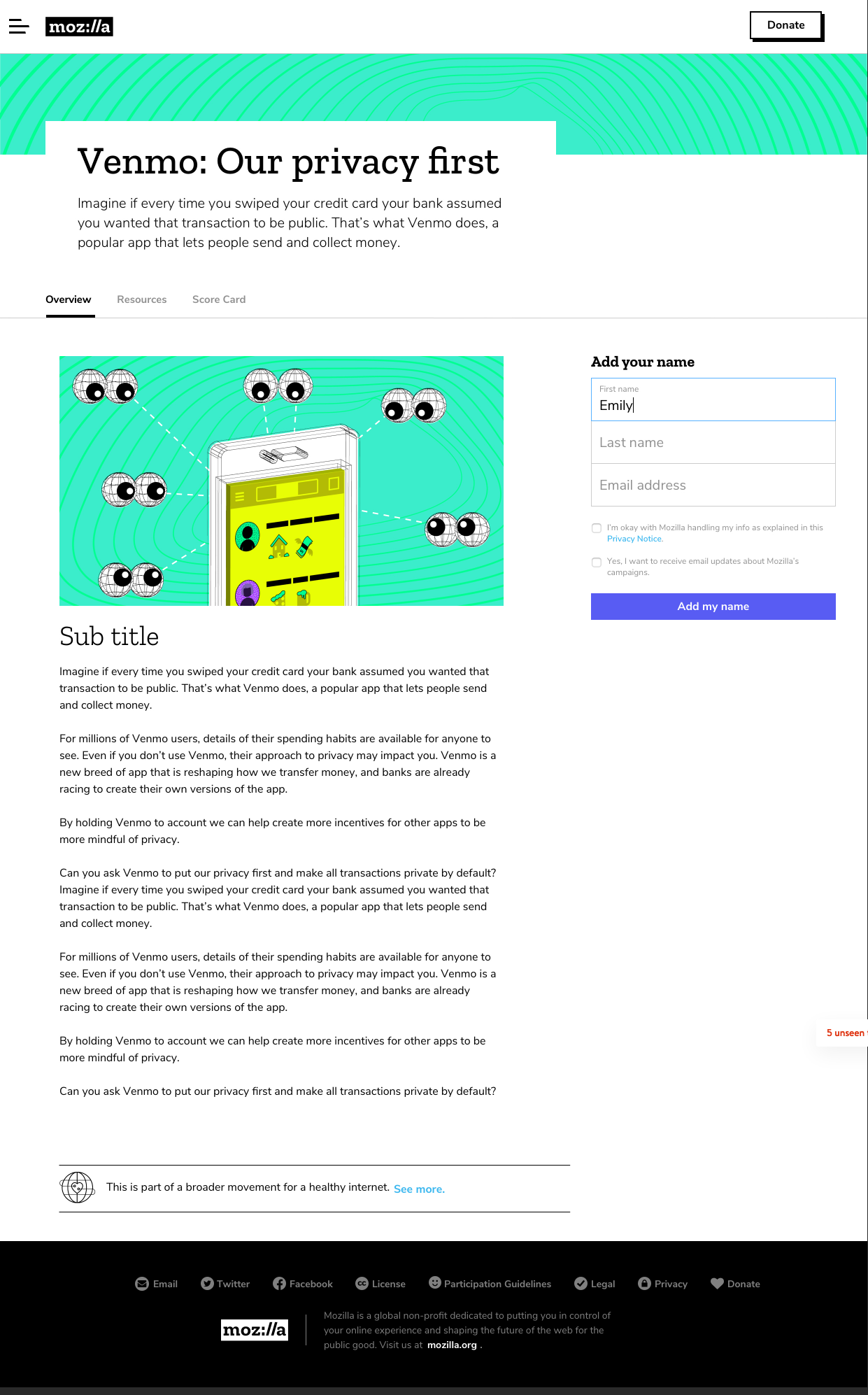 Create New Template Primary Page Banner Campaign Page Below