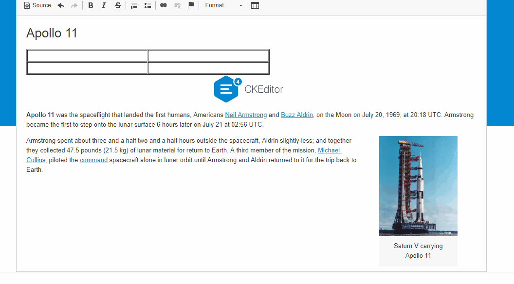 Can't select the table when the image is in the first cell · Issue ...