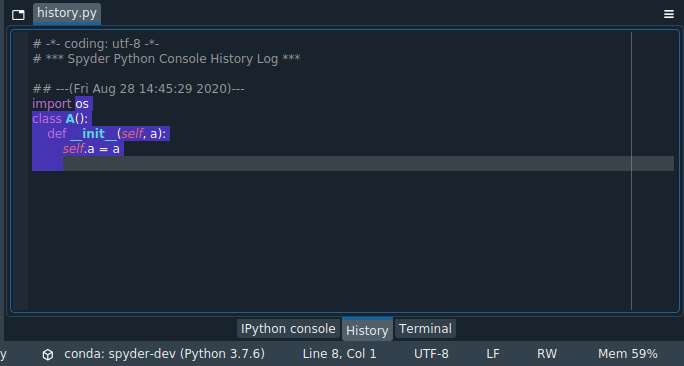 The history pane text is highlighted when focused · Issue #13661 ...