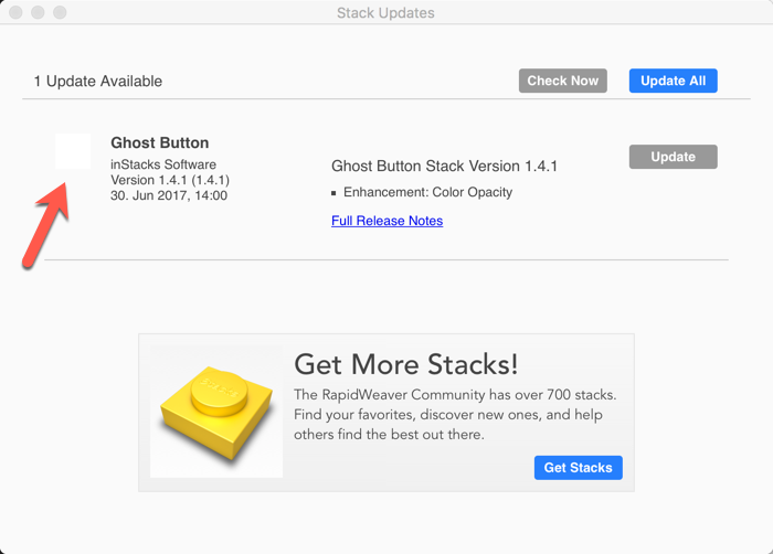 Stacks elements updater lost icon preview in 3.5b10 · Issue #710 ...