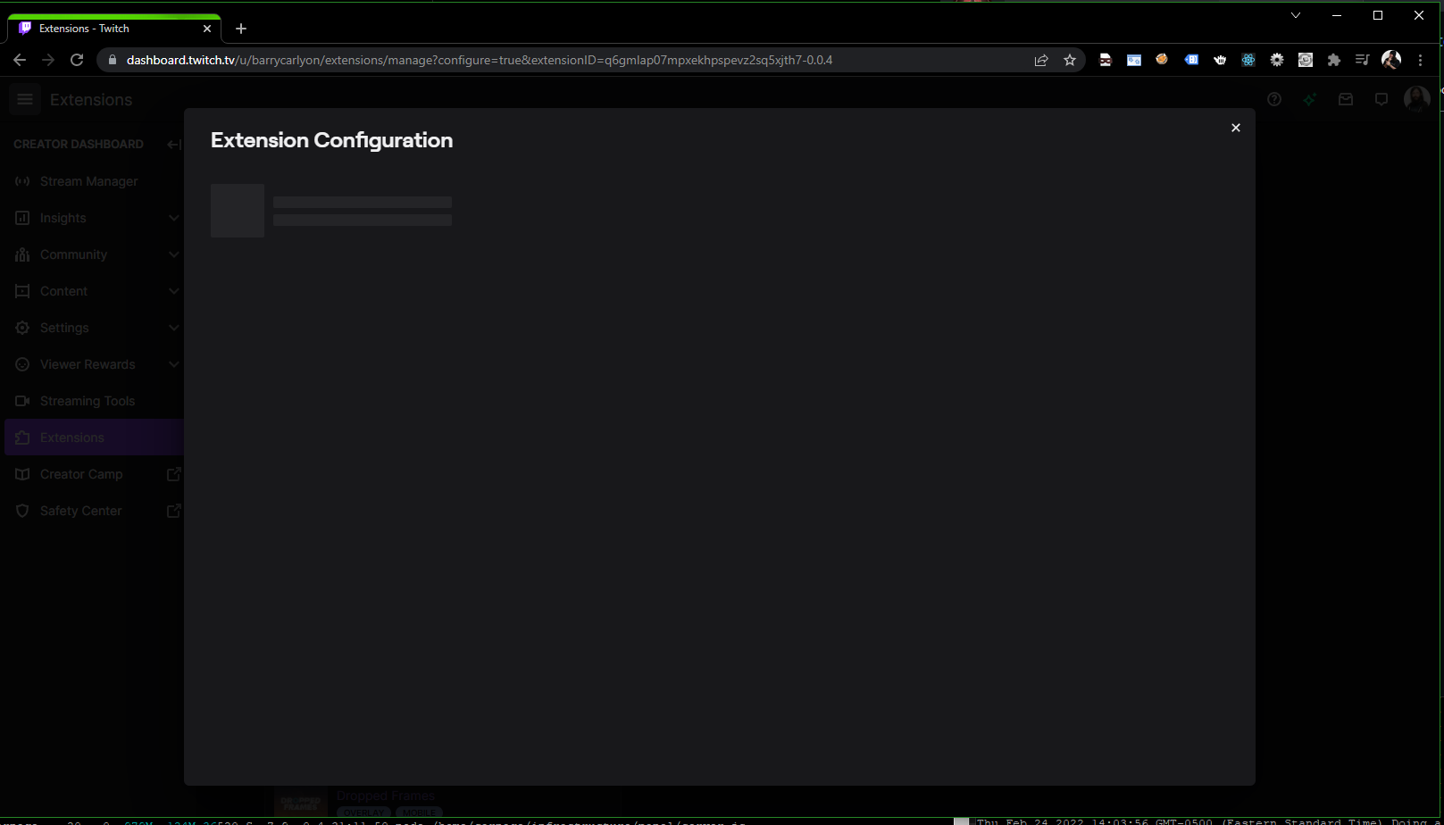 Config view doesn't load if the extension is not active · Issue #579 ...