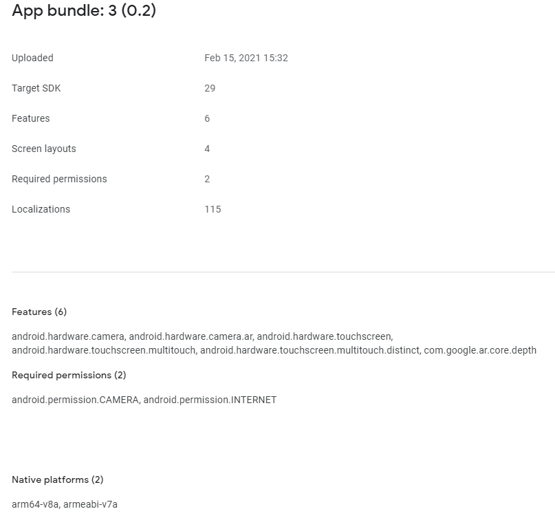 Available on 161 devices Only in google play console · Issue #748 ...