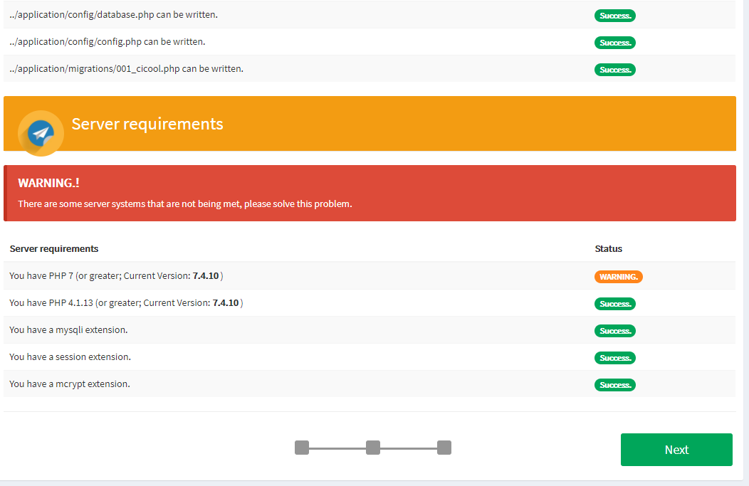Install problem with PHP version · Issue #452 · ridwanskaterock/cicool ...