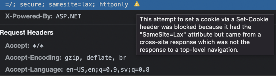 HTTPonly cookies not being available after a request is made until page ...