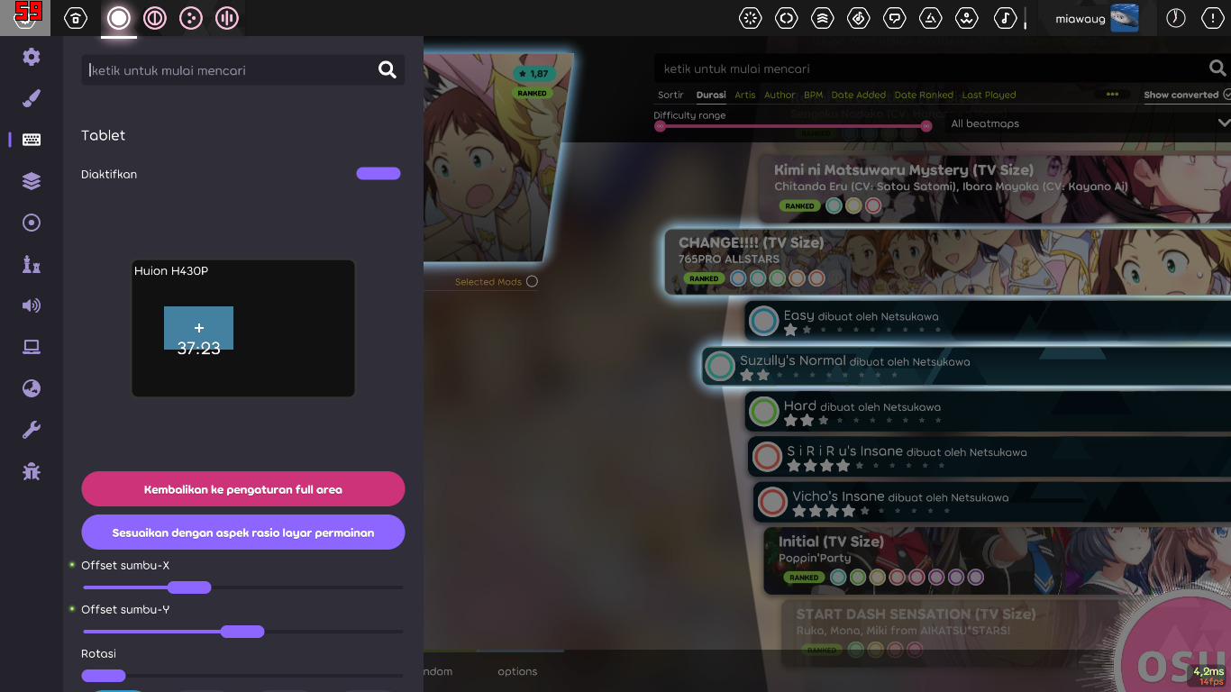 Bug Pen Tablet Cursor when using 2 driver tablet at same time · Issue 19511 · ppy/osu · GitHub