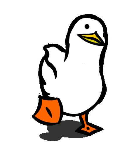 duck-waddling