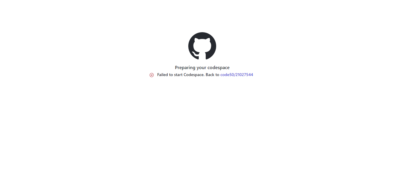 Codespace failed to start · community · Discussion #51690 · GitHub