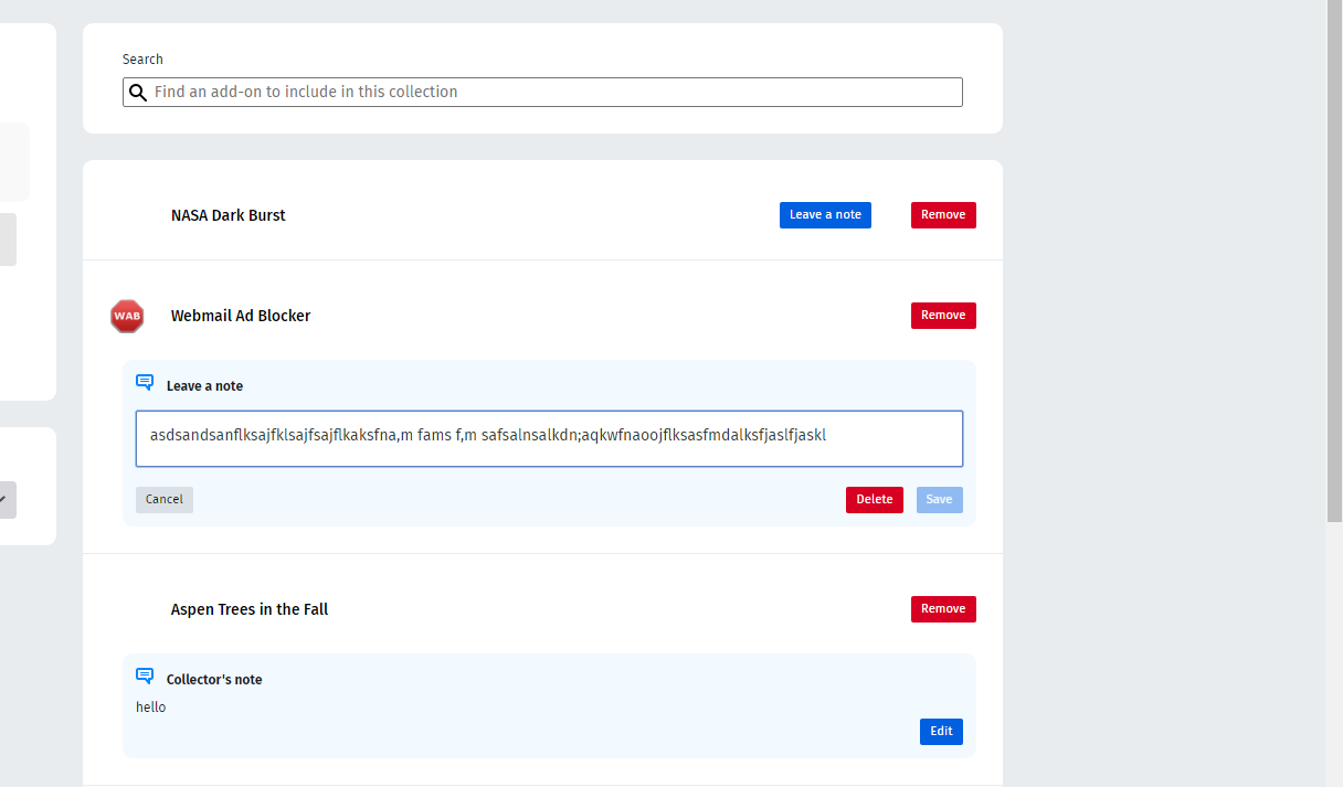 Remove button misaligned in collection edit pages · Issue #13323 ...