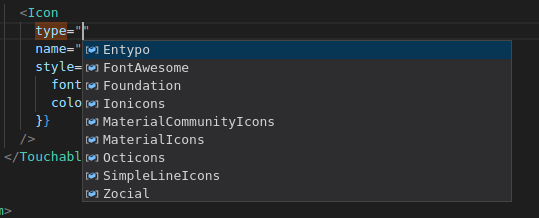 Icon type isn't working properly or the Icons are very out-to-date ...
