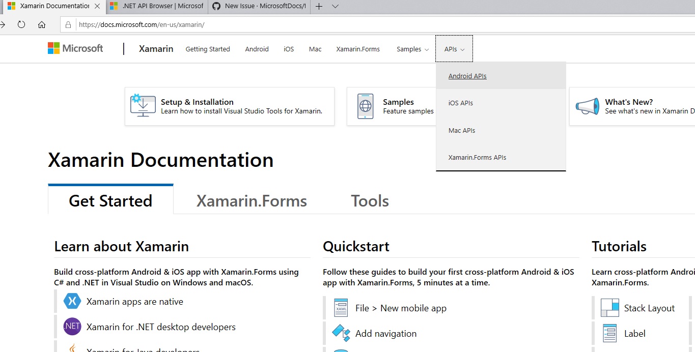 Android APIs link is effectively dead · Issue #1584 · MicrosoftDocs ...