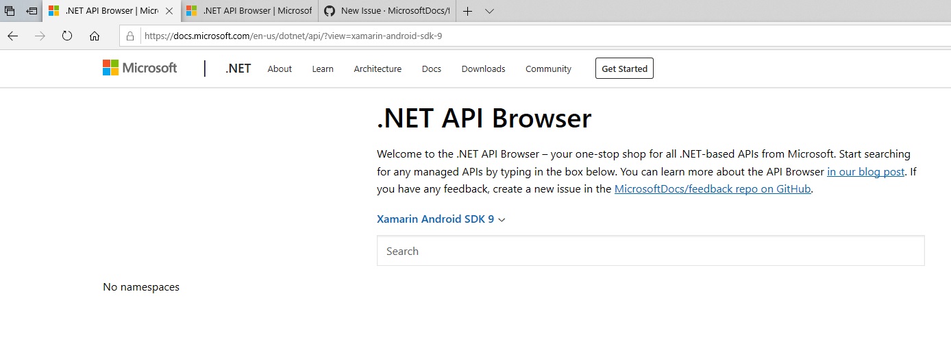 Android APIs link is effectively dead · Issue #1584 · MicrosoftDocs ...
