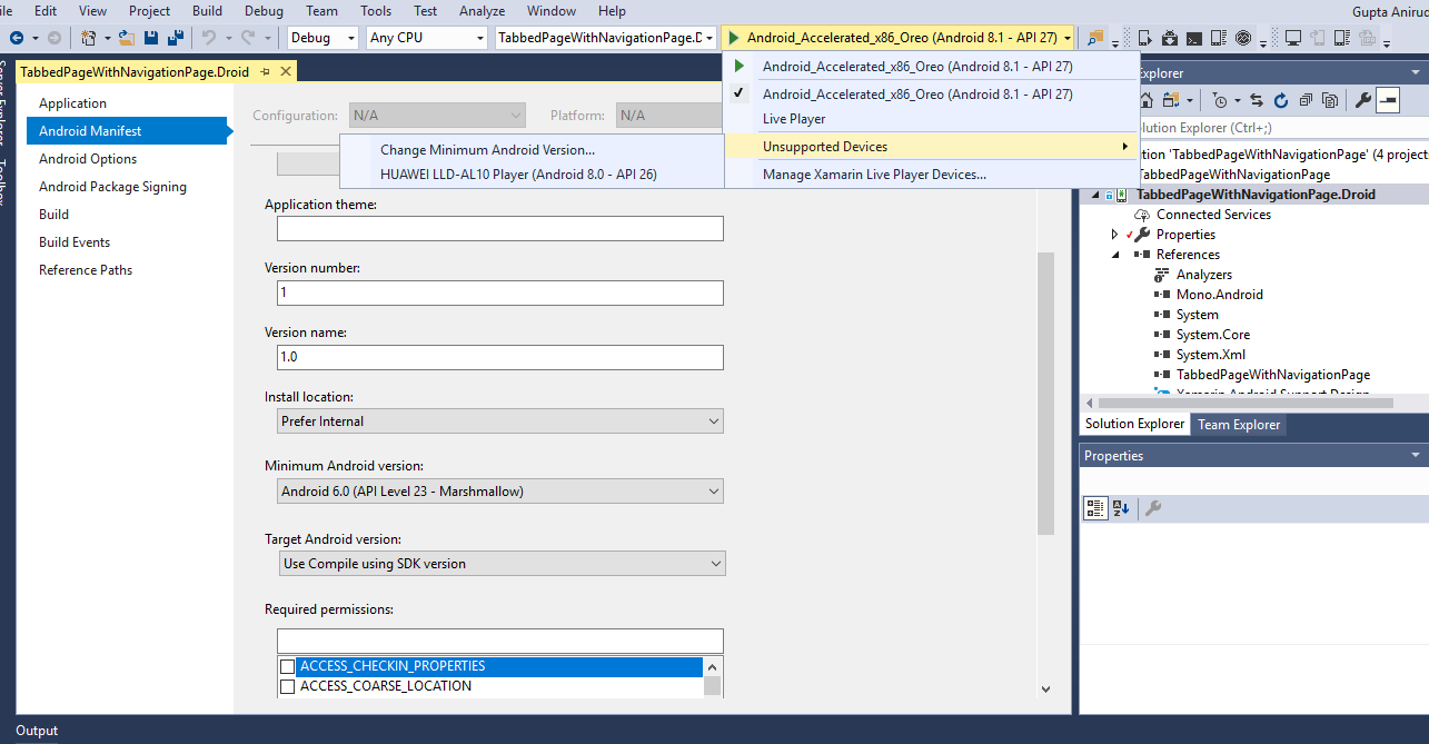minimum version is 6.0 and target 8.0 still can't compile my code ...