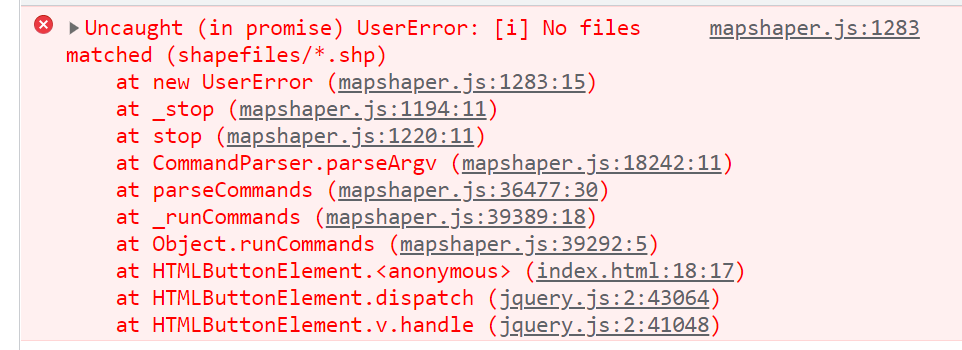 UserError: [i] No files matched (shapefiles/*.shp) · Issue #525 ...