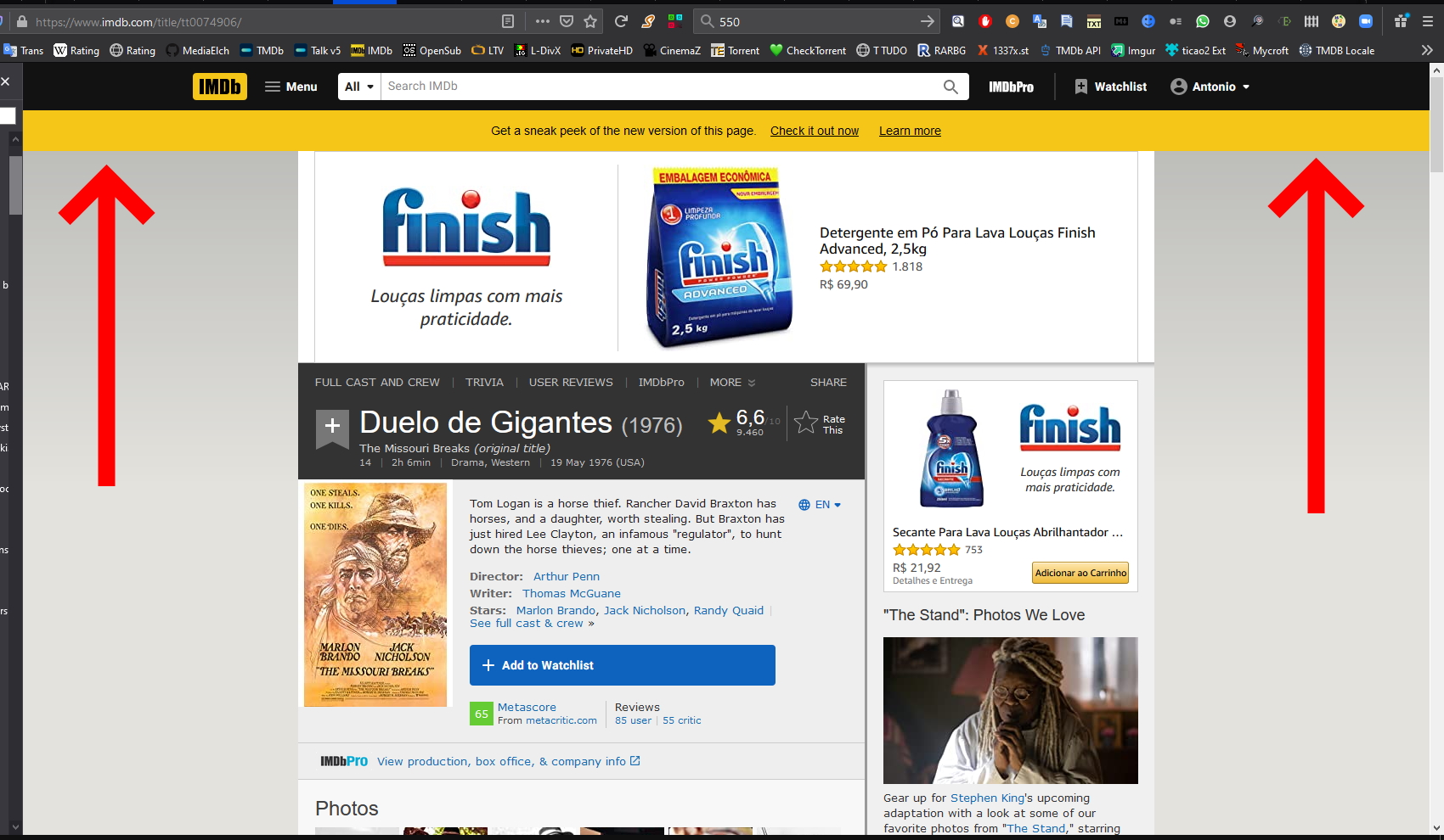 MediaElch Screenshot IMDB Old