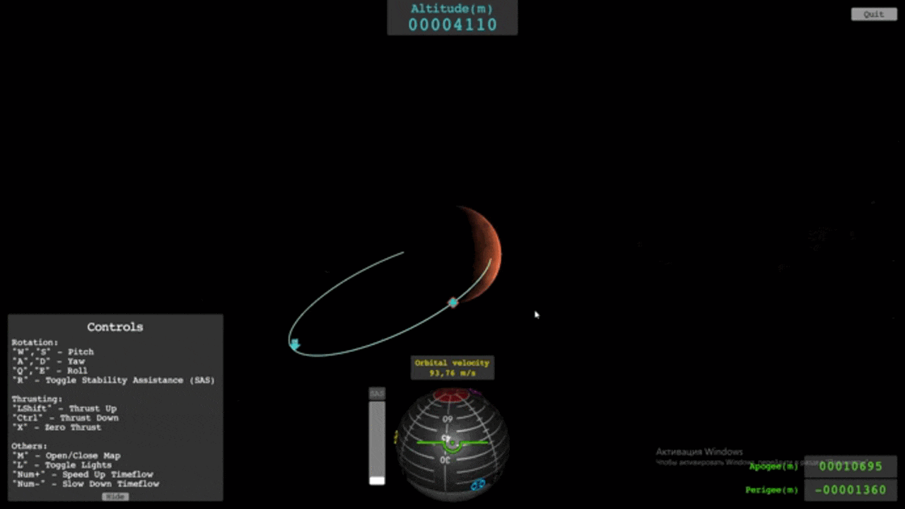 GitHub - DDjaSTiS/Orbital-Flight: Unity project. Simulation of an ...
