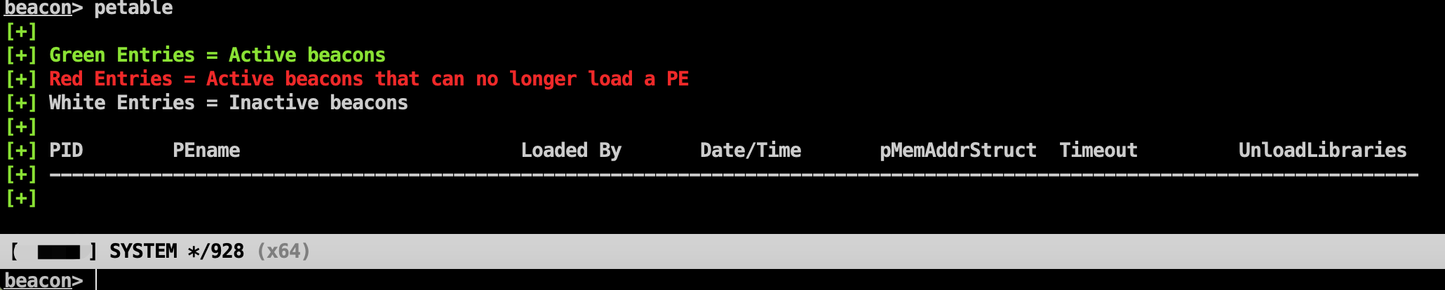 The reload, peunload, perun commands do not have any output · Issue #3 ...
