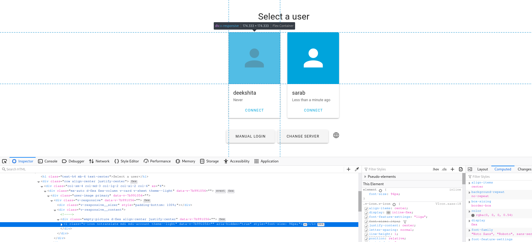 The user selection placeholder icon doesn't look right with the light ...