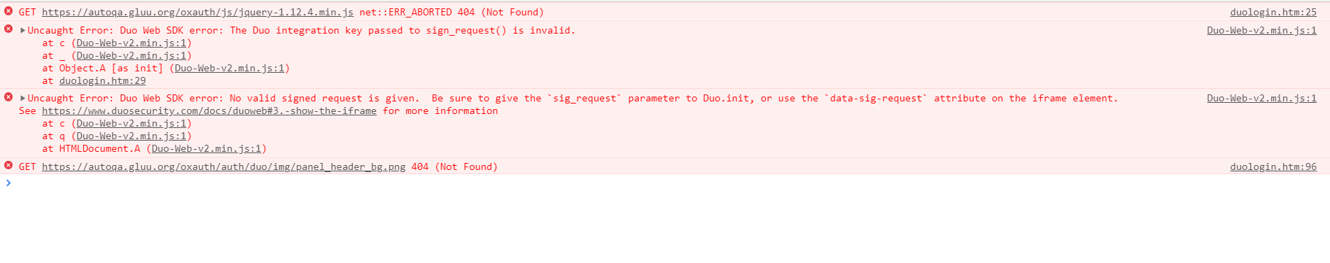 Gluu 4.0 QA - Duo script failing due to jquery · Issue #1117 ...