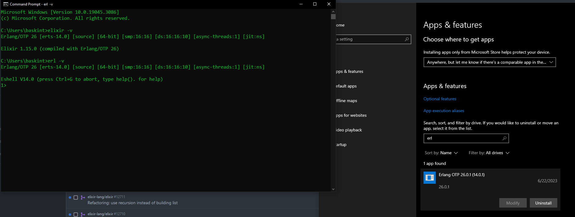 Elixir 1.15.0 breaks command line on Windows · Issue #12715 · elixir ...