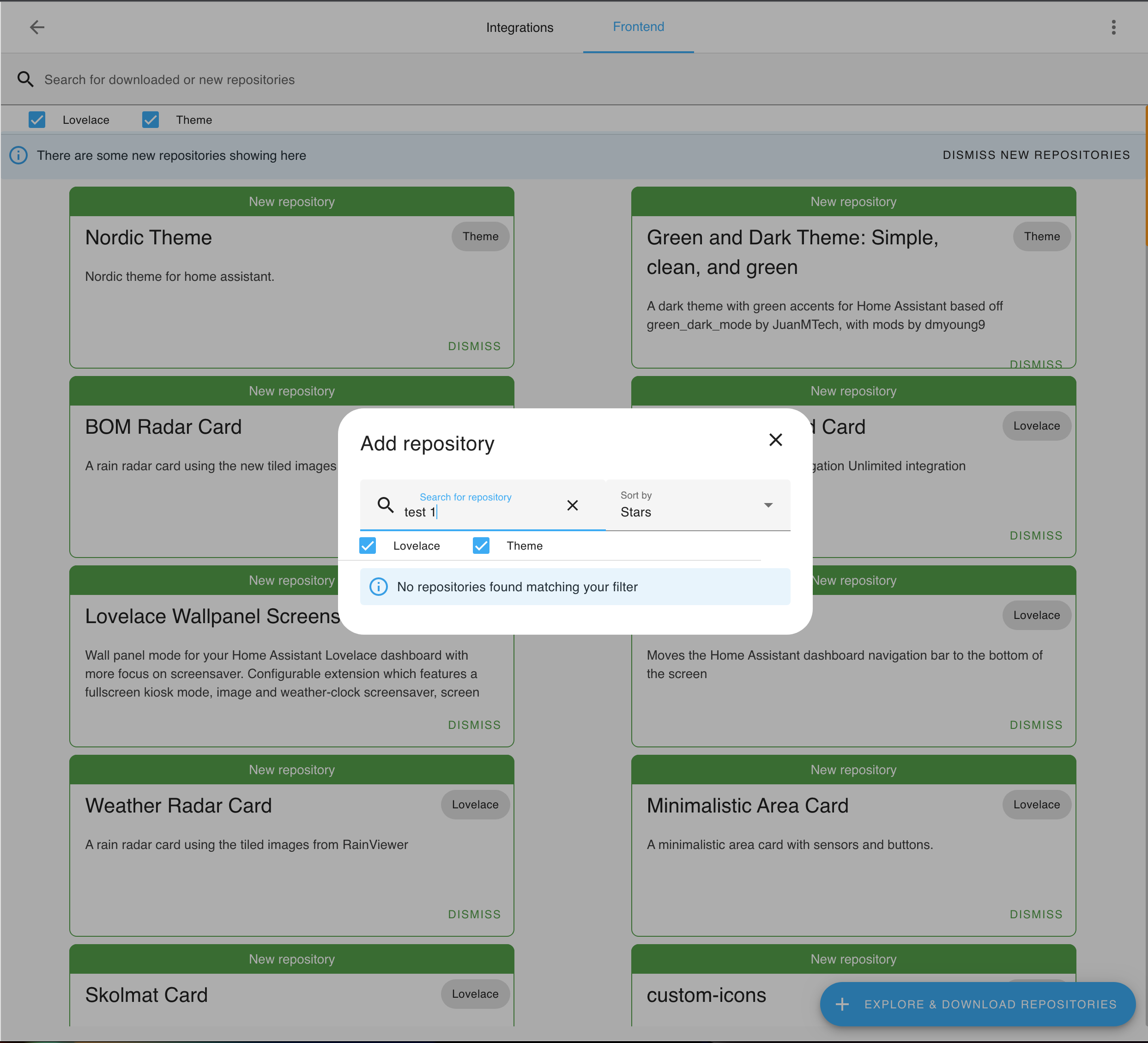 Add Repository Dialog changing size when typing · Issue #2966 · hacs ...