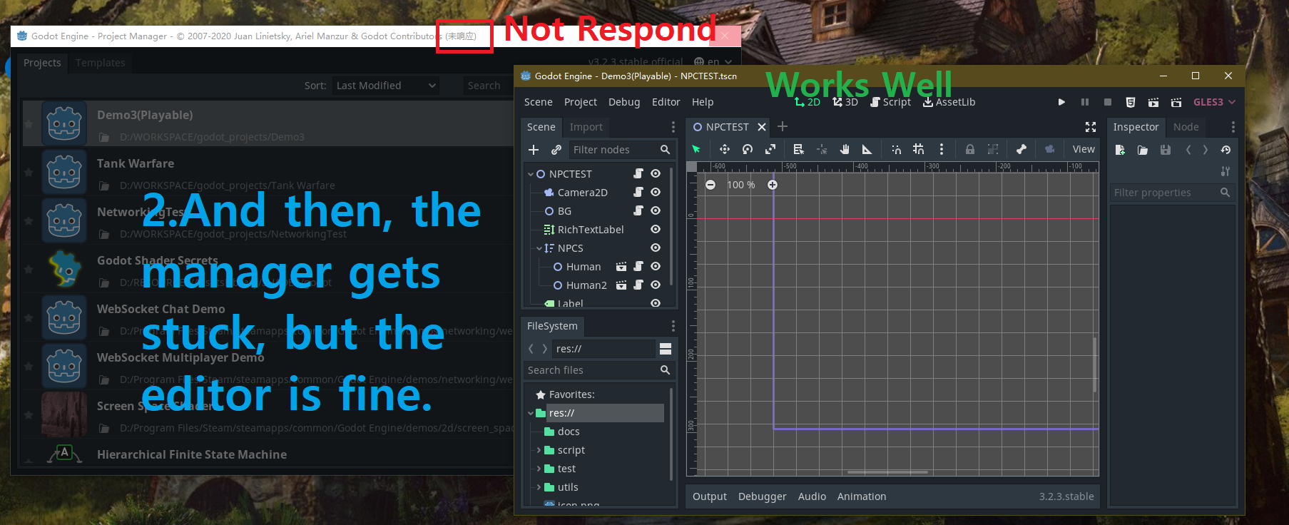 Godot gets stuck everytime quitting · Issue #42693 · godotengine/godot ...
