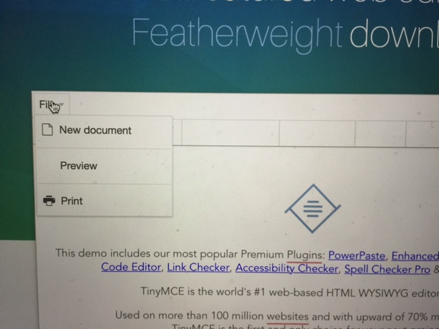 Bug: Weird menu behaviour in Safari browser / tinymce 4.7.2+ · Issue ...