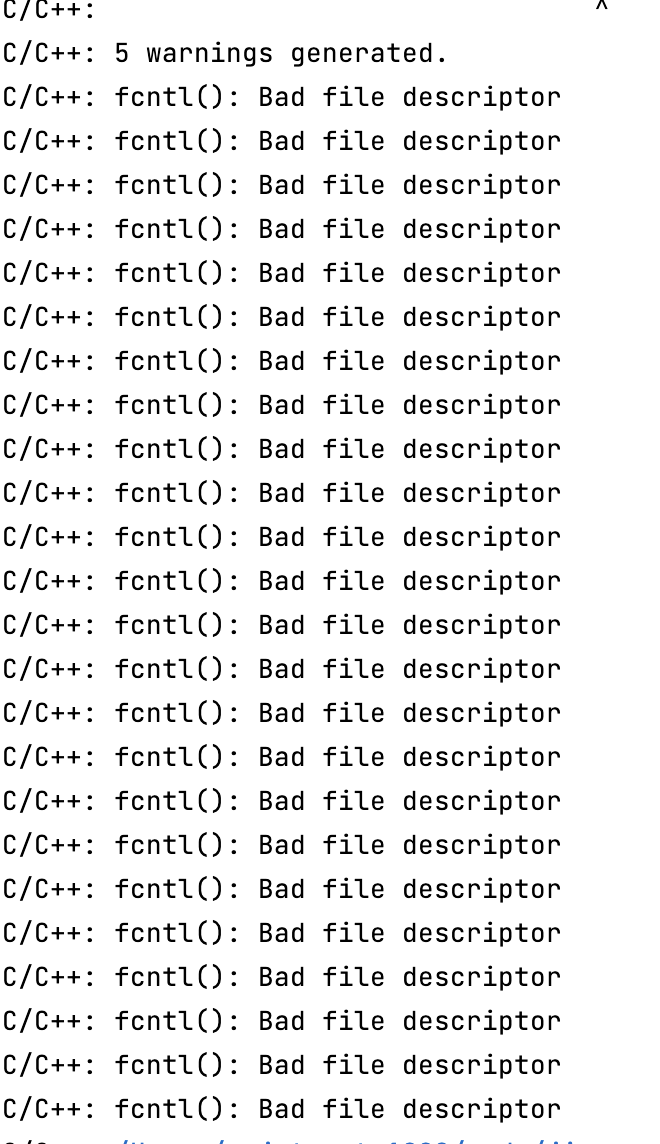 [BUG]show “fcntl() Bad file descriptor” · Issue 1492 · android/ndk